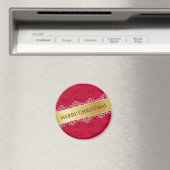 Joyeux Noël rouge - Aimant (In Situ (Lave-vaisselle))