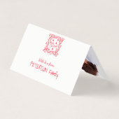 Joyeux Noël rouge blanc votre texte photo à l'inté (Back)