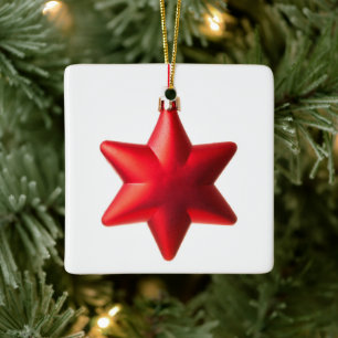 Joyeux Noël Rouge étoile décoration avec texte