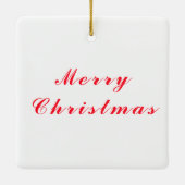 Joyeux Noël Rouge étoile décoration avec texte (Dos)