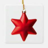 Joyeux Noël Rouge étoile décoration avec texte (Devant)