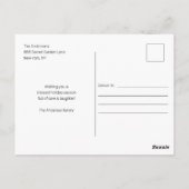 Joyeux Noël Rouge Green Photo Carte postale (Dos)