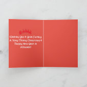 Joyeux Noël Rouge Plié Cartes (Intérieur)