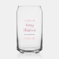 joyeux noël rouge rose paillettes lignes nom rétro