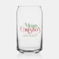 Joyeux Noël rouge vert élégant rétro typographie