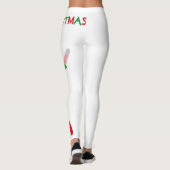 joyeux noël rouge vert elf caractère leggings (Dos)