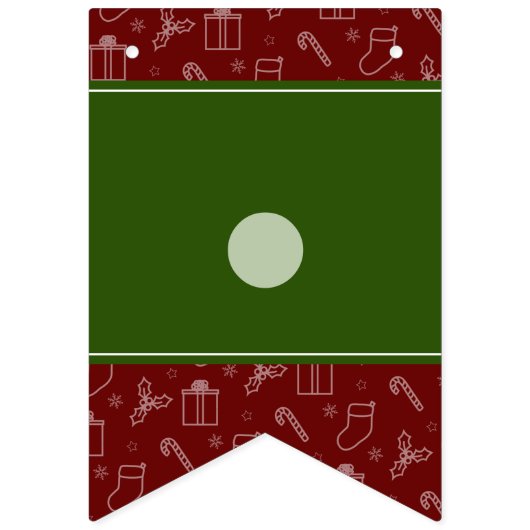 Joyeux Noël Rouge Vert Et Foncé Drapeaux (Premier drapeau)