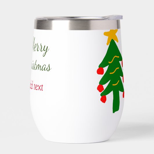 Joyeux Noël rouge vert Noël ajouter le nom (Gauche)