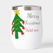 Joyeux Noël rouge vert Noël ajouter le nom (Arrière)