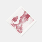 Joyeux Noel (rouge) Vrolijk Kerstfeest Servetten (Hoek)