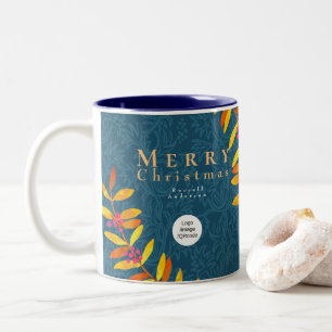 Joyeux Noël Royal Blue Business Mug