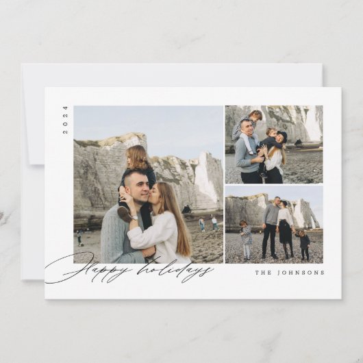 Joyeux Noël Rustique de vacances Carte de Noël (Devant)