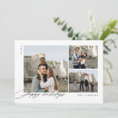 Joyeux Noël Rustique de vacances Carte de Noël (Debout devant)