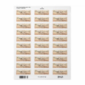 Joyeux Noël Rustique étiquette de vacances en bois (Feuille entière)