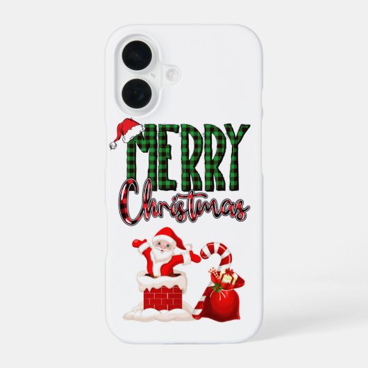 Joyeux Noël Santa Coque iPhone 16 (Verso)