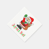 Joyeux Noel Santa Franse kerst servetten (Hoek)
