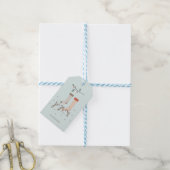 Joyeux Noel Scandinavian Stocking Kerstmis Cadeaulabel (Met Touw)