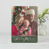 Joyeux Noël Script Carte de Noël de famille (Debout devant)