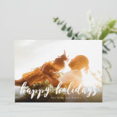 Joyeux Noël Script Carte photo de Noël (Debout devant)