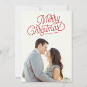 Joyeux Noël Script Carte photo de vacances (Devant)