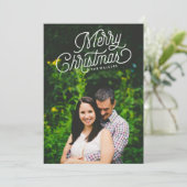 Joyeux Noël Script Carte photo de vacances (Debout devant)