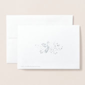 Joyeux Noël Script Design Carte de vacances (Derrière avec enveloppe)