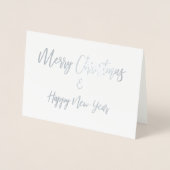 Joyeux Noël Script Design Carte de vacances (Devant)