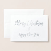 Joyeux Noël Script Design Carte de vacances (Devant avec enveloppe)