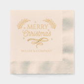 Joyeux Noël Script Entreprise Nom personnalisé (Recto)