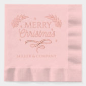 Joyeux Noël Script Entreprise Nom personnalisé (Recto)