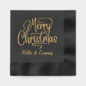 Joyeux Noël Script Entreprise Nom personnalisé (Recto)