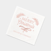 Joyeux Noël Script Entreprise Nom personnalisé (Gauche)