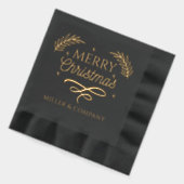 Joyeux Noël Script Entreprise Nom personnalisé (Gauche)