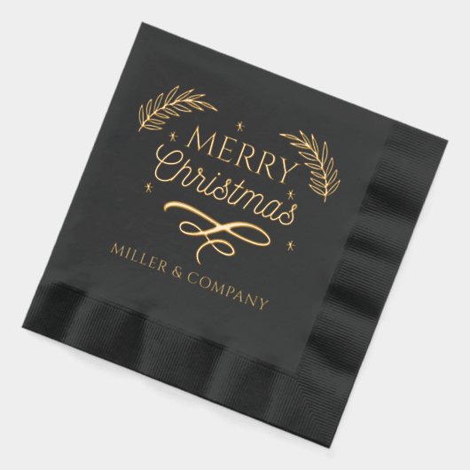 Joyeux Noël Script Entreprise Nom personnalisé (Gauche)