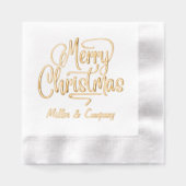 Joyeux Noël Script Entreprise Nom personnalisé (Recto)