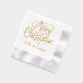 Joyeux Noël Script Entreprise Nom personnalisé (Gauche)