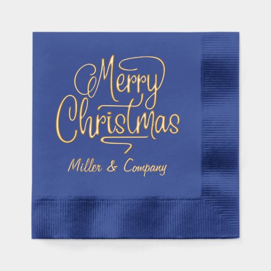 Joyeux Noël Script Entreprise Nom personnalisé (Recto)