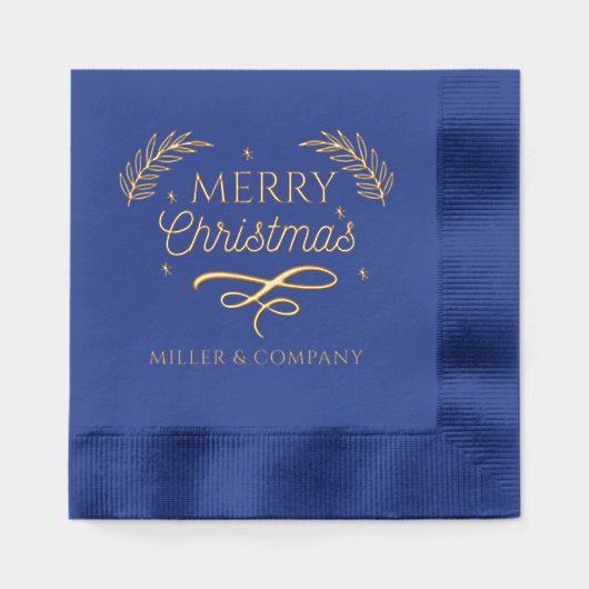 Joyeux Noël Script Entreprise Nom personnalisé (Recto)