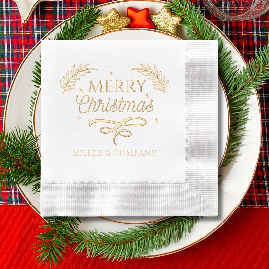 Joyeux Noël Script Nom de l'entreprise