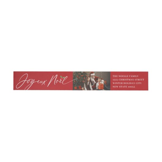 Joyeux Noel Script Photo-adres voor Kerstmis (Individueel)