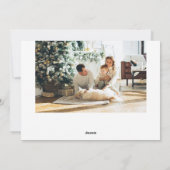 Joyeux Noël Script photo Carte de vacances (Dos)