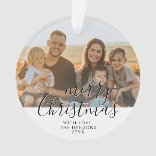 Joyeux Noël Script photo de famille (devant)