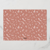 Joyeux Noël Script Photo Foil Carte de vacances (Verso)