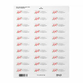 Joyeux Noel Script Simple Chic Merry Kerstmis Etiket (Full Sheet)