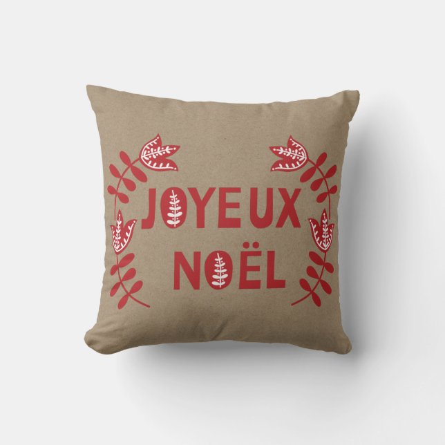 Joyeux Noel Sierkussen (Voorkant)