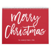 Joyeux Noël Simple Calendrier rouge (Protection)