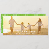 Joyeux Noël simple - Carte de Noël 4x8 (Devant / Derrière)