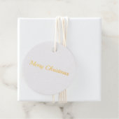 joyeux noël simple cercle minimum étiquette cadeau (Avec boite)