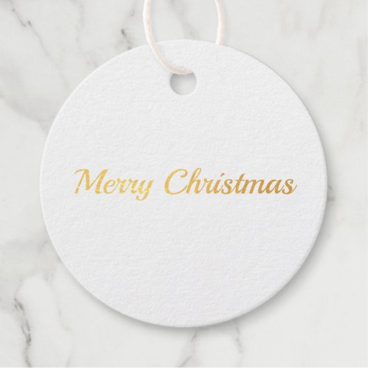 joyeux noël simple cercle minimum étiquette cadeau (Devant)