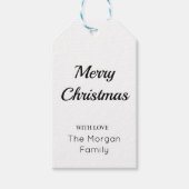 joyeux noël simple étiquette cadeau minimum (Devant)